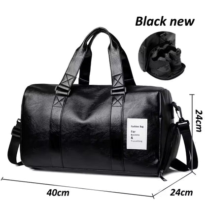 Premium Leather Duffel Bag - Travel & Gym -Malti-Use Bag