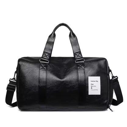 Premium Leather Duffel Bag - Travel & Gym -Malti-Use Bag
