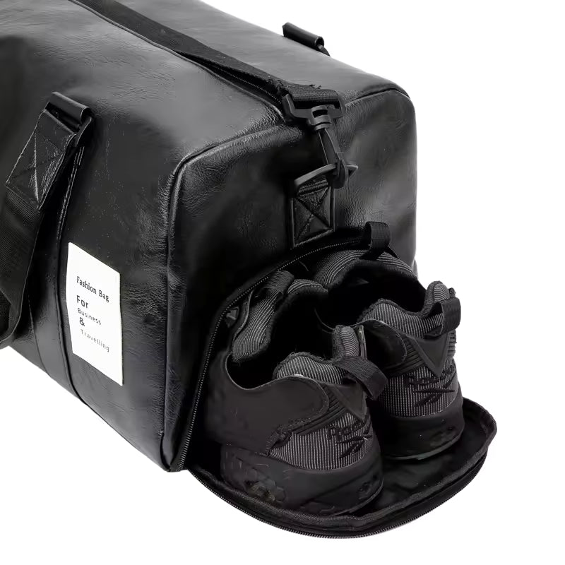 Premium Leather Duffel Bag - Travel & Gym -Malti-Use Bag