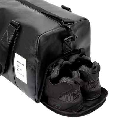 Premium Leather Duffel Bag - Travel & Gym -Malti-Use Bag