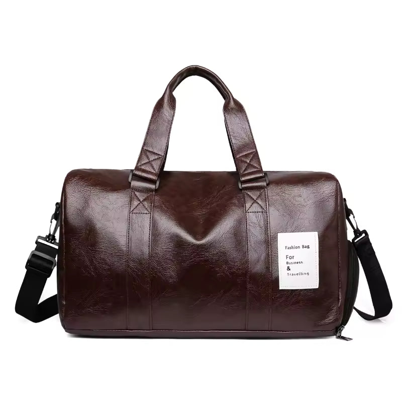 Premium Leather Duffel Bag - Travel & Gym -Malti-Use Bag
